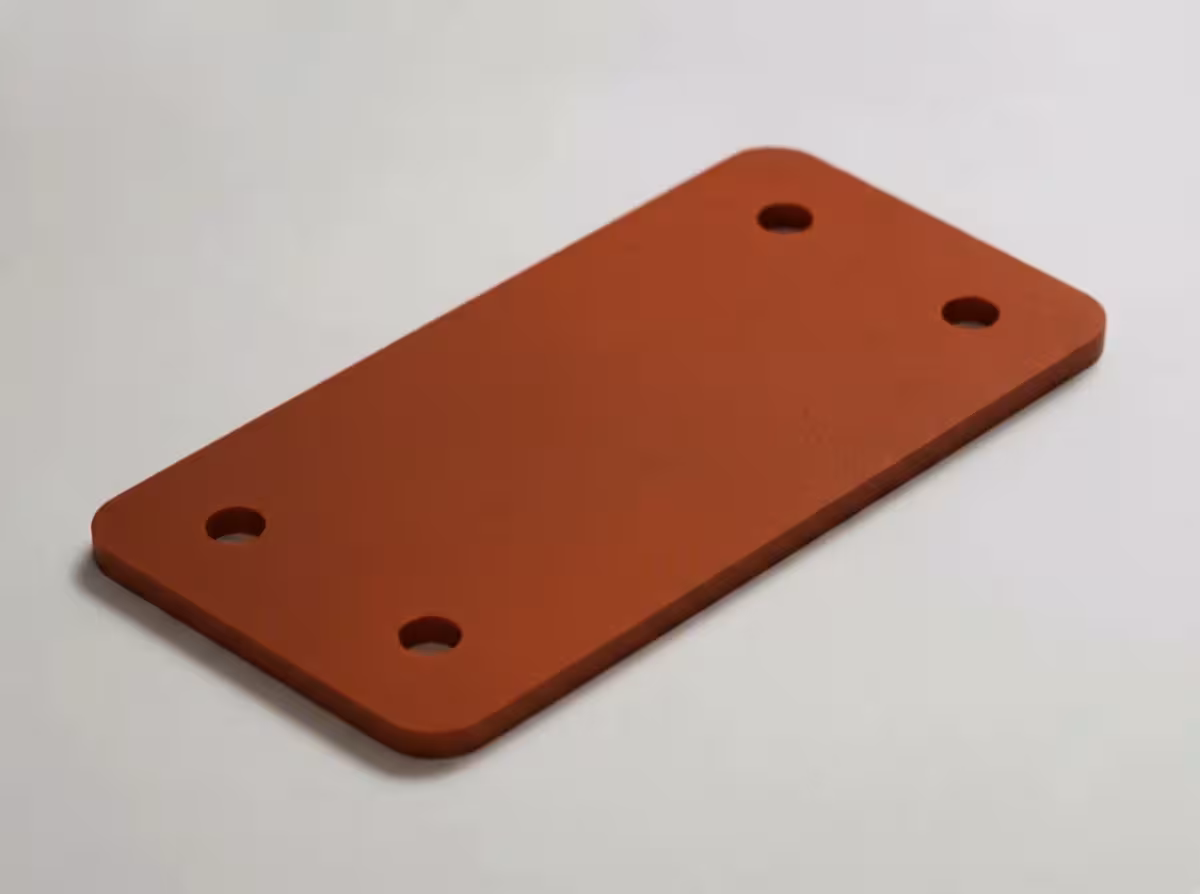 High-temperature terracotta red silicone rubber sheet