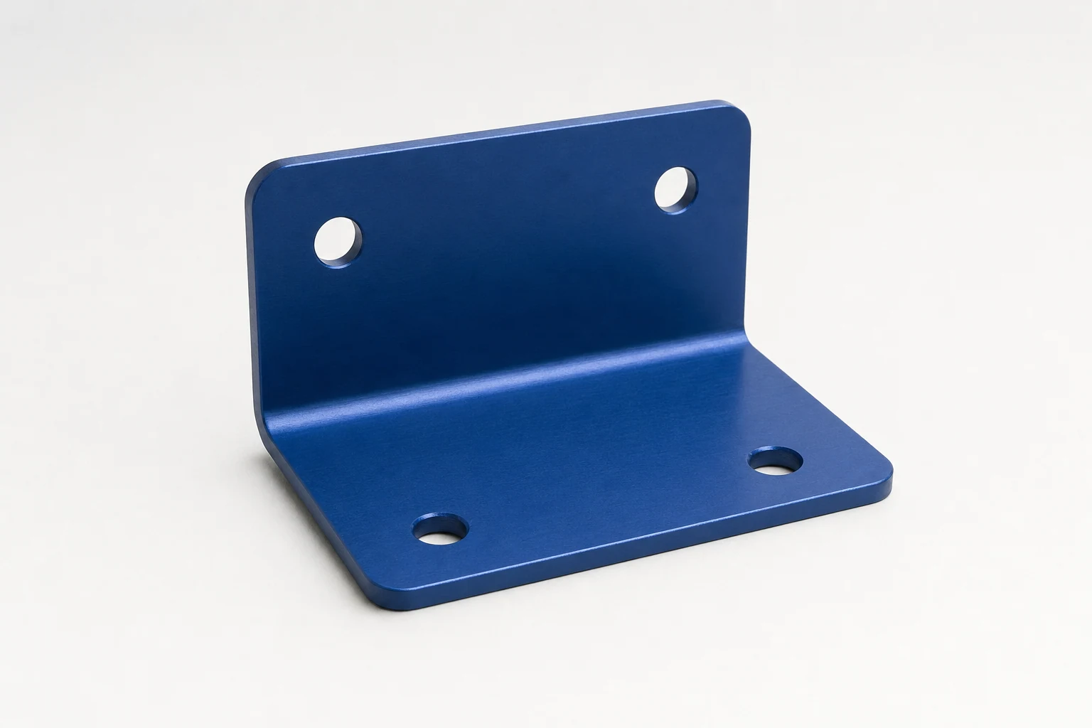 Support en aluminium anodisé bleu